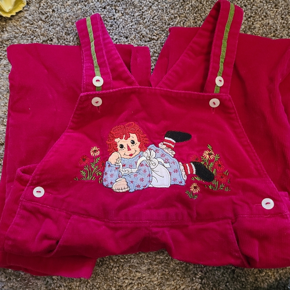 Raggedy Ann bib overalls 5t